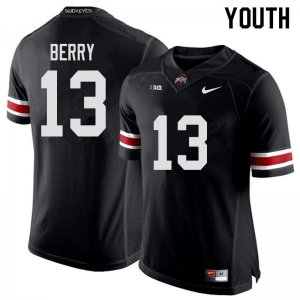 Youth Ohio State Buckeyes #13 Rashod Berry Black Nike NCAA College Football Jersey Top Quality TYB8544SX